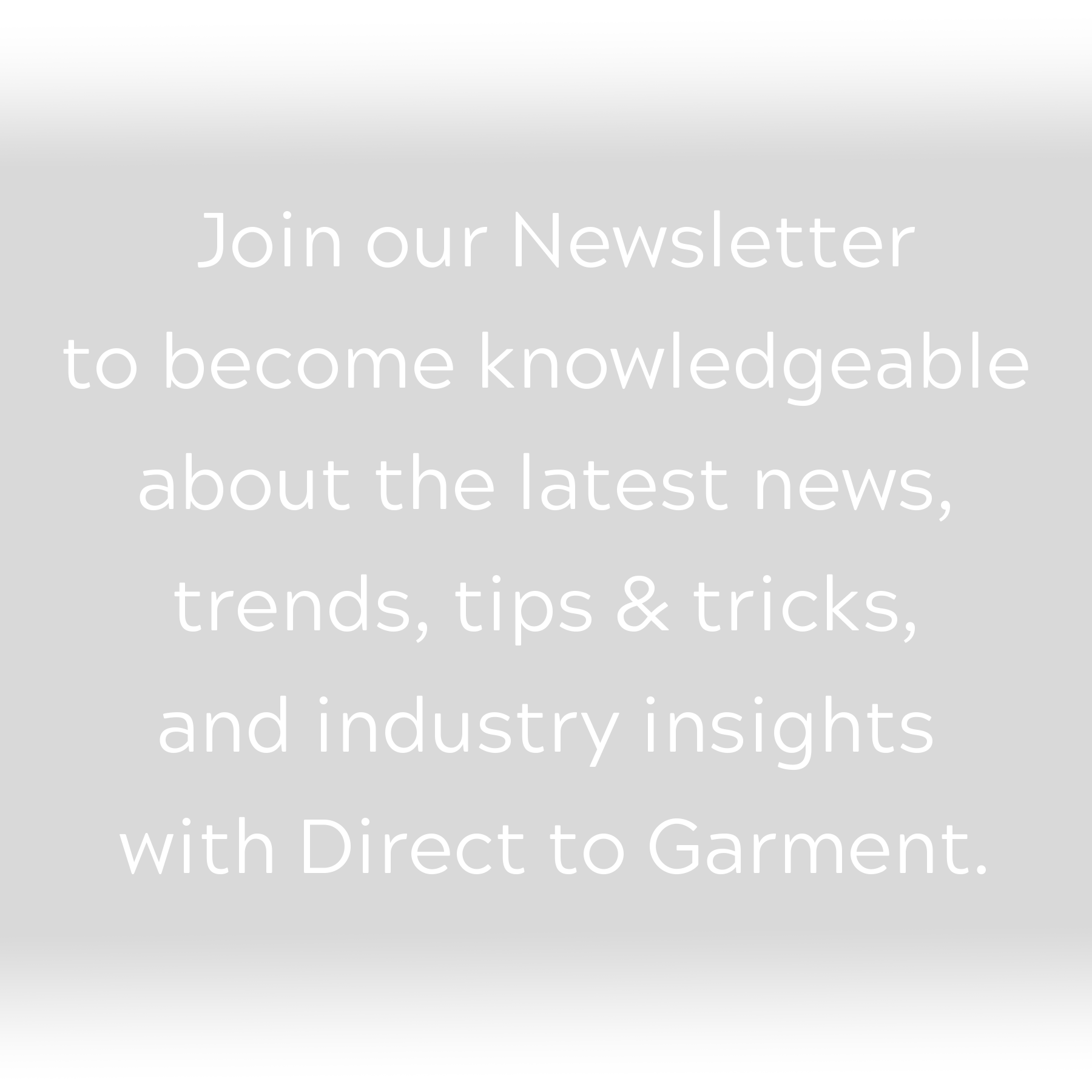 Join Our Newsletter image